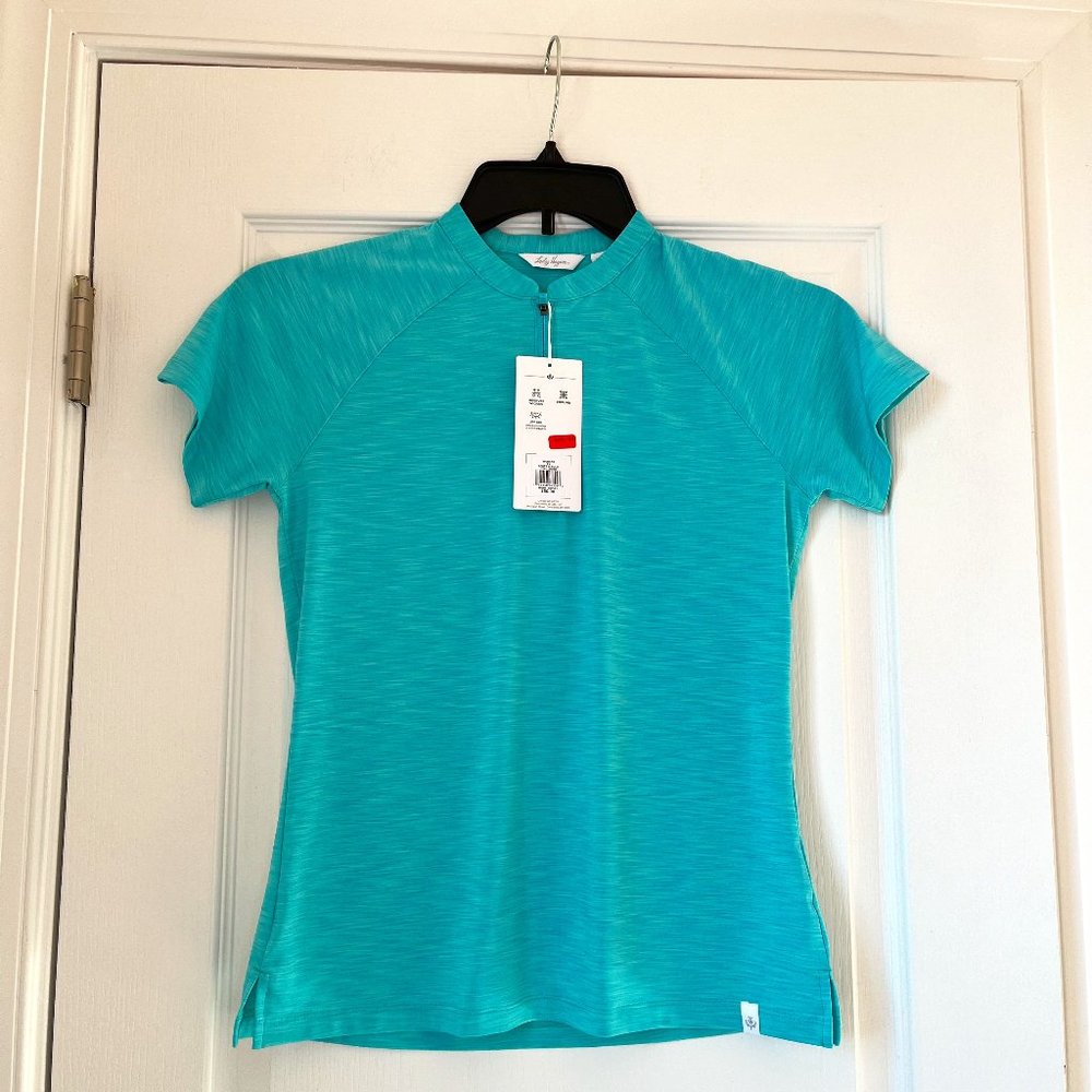 New Women's Lady Hagen Sport Polo Green Size XS